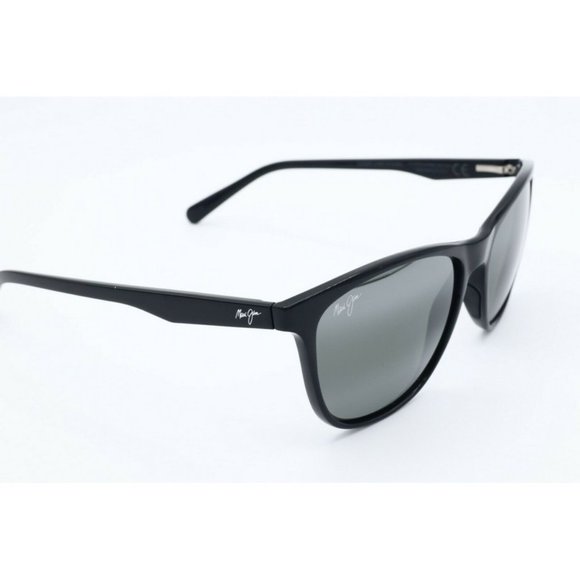 Maui Jim Sugar Cane MJ 783-02 Square Black Sunglasses Gray Polarized Lenses (A) - Picture 3 of 8
